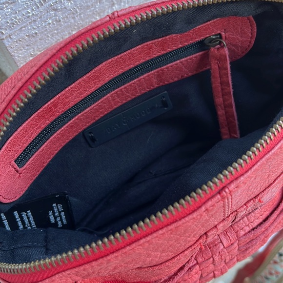 Day & Mood Unica Coral Leather Crossbody with 2 straps Anthropology - Picture 5 of 6